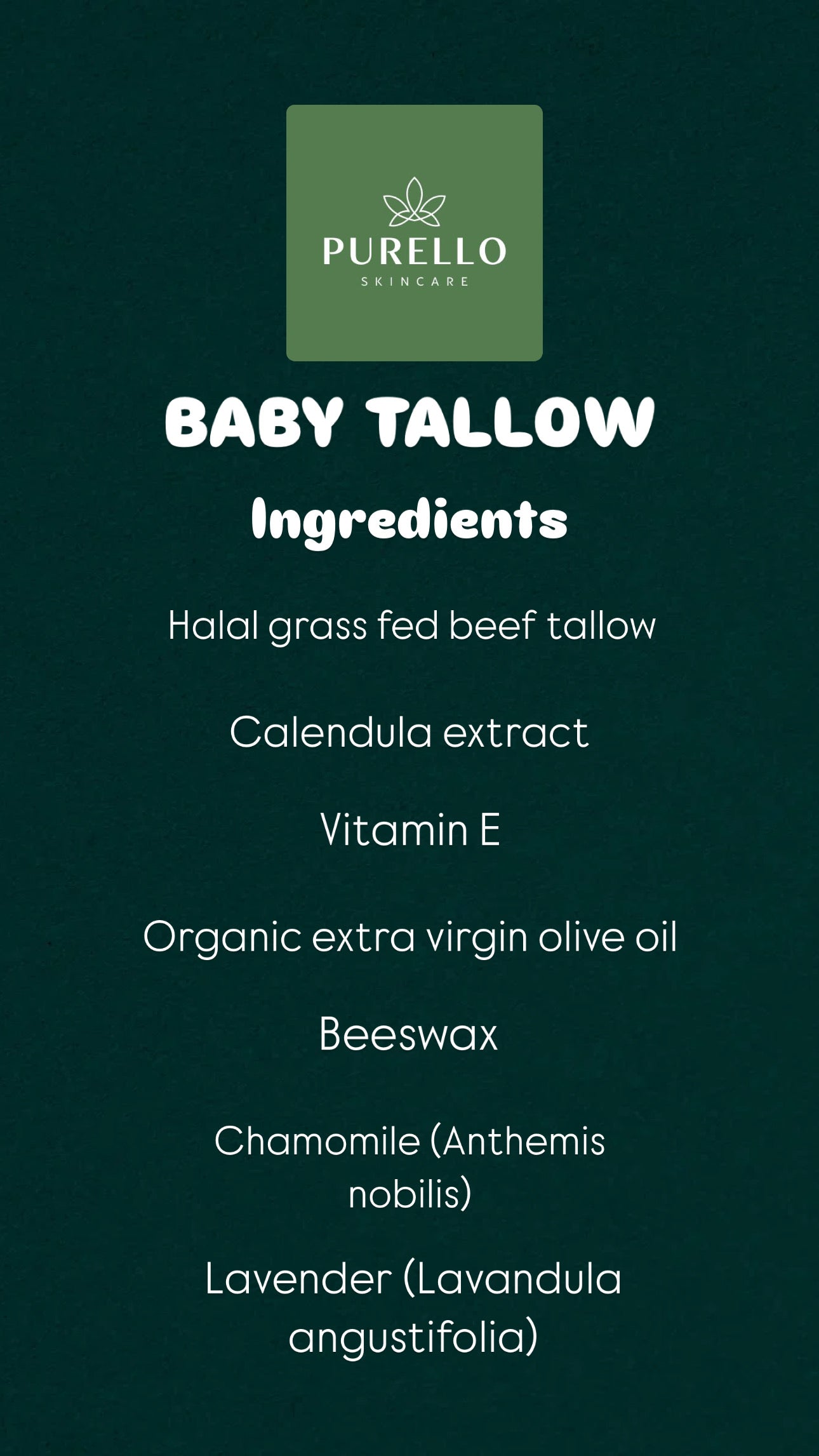 Halal Baby Tallow For Skin 60g
